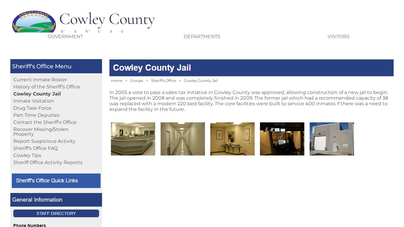 Cowley County, Kansas - Cowley County Jail